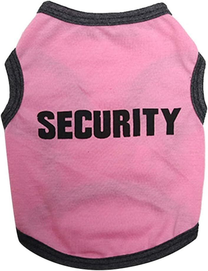 Security Dog T-Shirt Dog Shirt Dog Vest Puppy Shirts Cat Top Tee Puppy Clothing