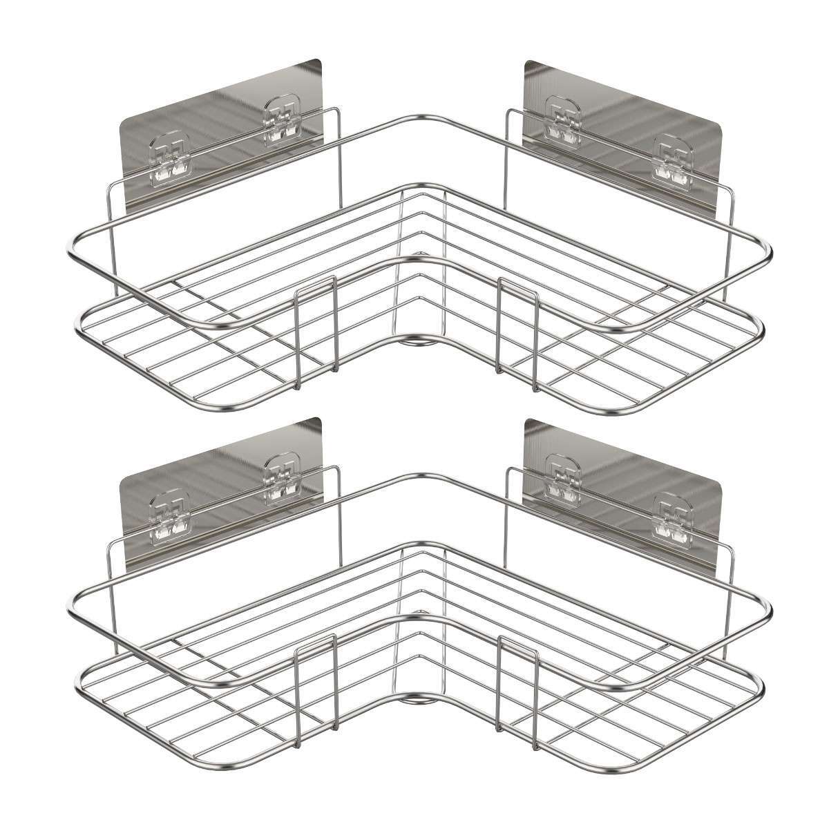 Shower Caddy Shelf Bathroom Corner Bath Storage Holder Organizer Triangular Rack