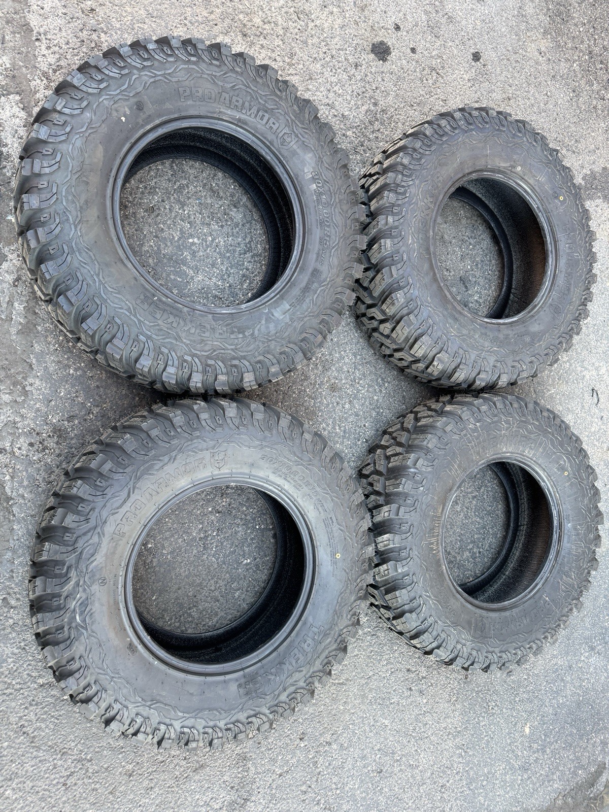 POLARIS RZR CAN AM X3 HONDA TALON TIRES 30x10x15 PRO ARMOR TREKKER 8 PLY UTV ATV