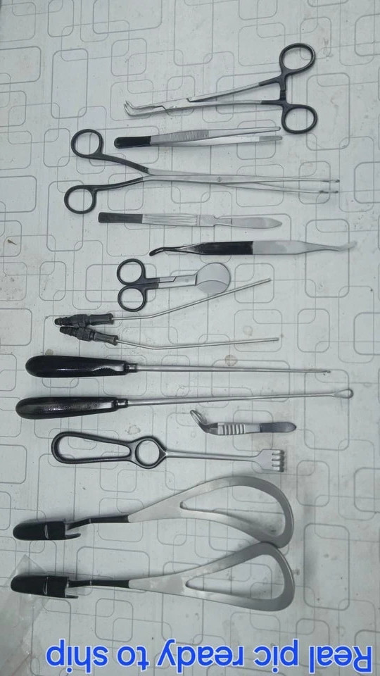 Antique Vintage Medical Surgical Instruments Lot – Forceps Scissors Tools