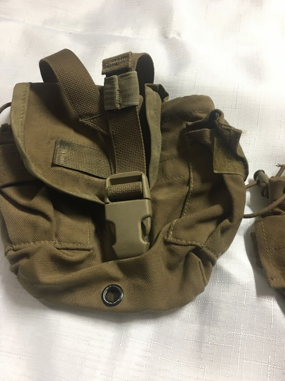 US Military USMC 1 QT MOLLE Coyote Brown CANTEEN COVER Carrier Utility Pouch EXC