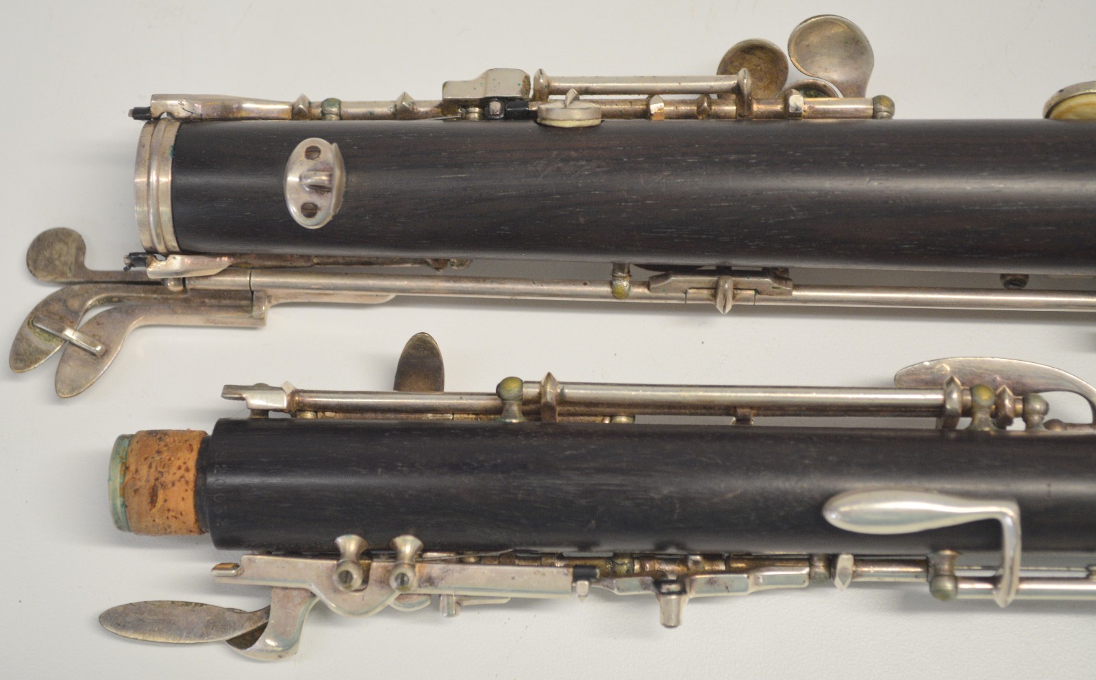 LINTON PARIS OBOE, MODIFIED SYSTEM, GRENADILLA WOOD BODY W/PLASTIC BELL
