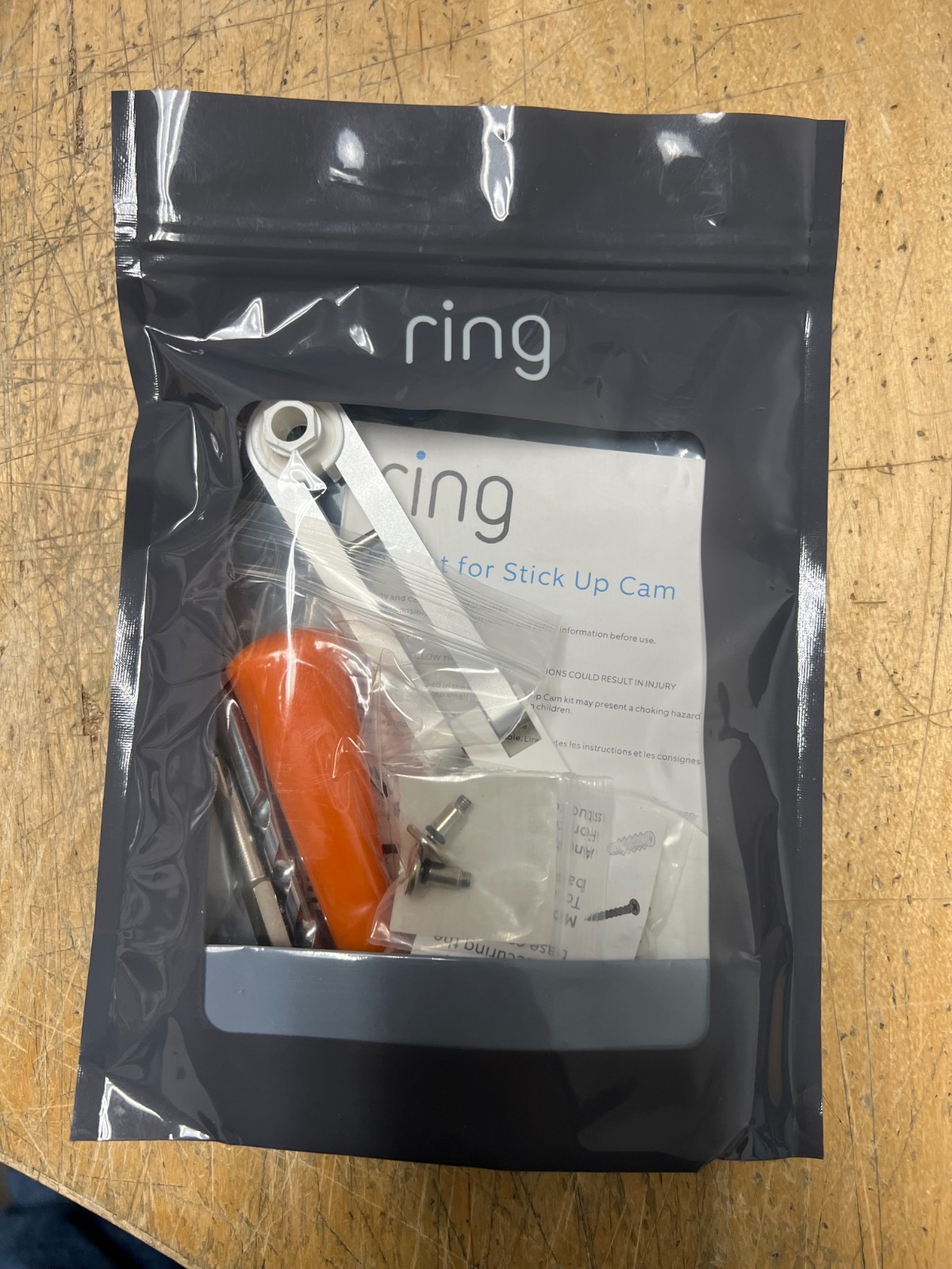 Ring Mount For Stick Up Camera -white