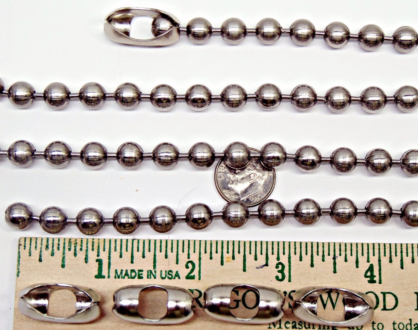 Large 8mm STAINLESS STEEL Ball Chain Necklaces and/or Bracelets ~ Chunky Beads