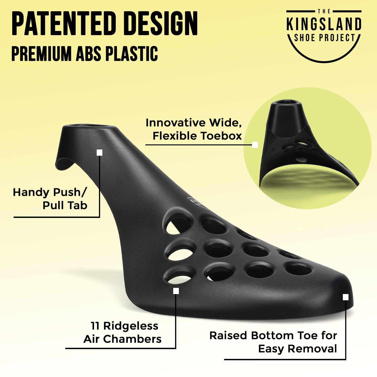 5 Pack - Fresh Flow Shoe Trees for Sneakers, Shoes & Boots, Limit Creases & Wear