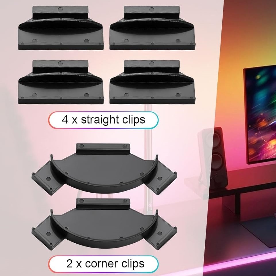 Gradient Lightstrip Brackets Fit 55/65/75in Philips Hue Play Gradient Lightstrip
