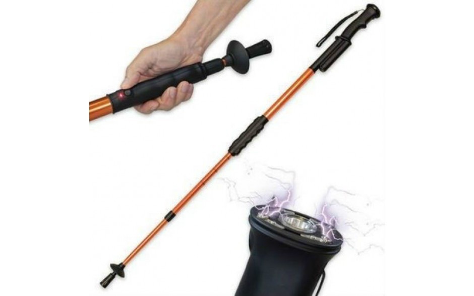 ZAP Hike 'n Strike 950,000 Volts Stun Gun Walking Hiking Stick with Flashlight