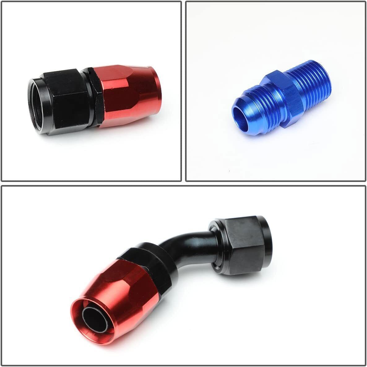 Oil Feed Line+10AN Oil Drain Return Fitting Kit For Turbo T3 T4 T6 GT45 T04E T66