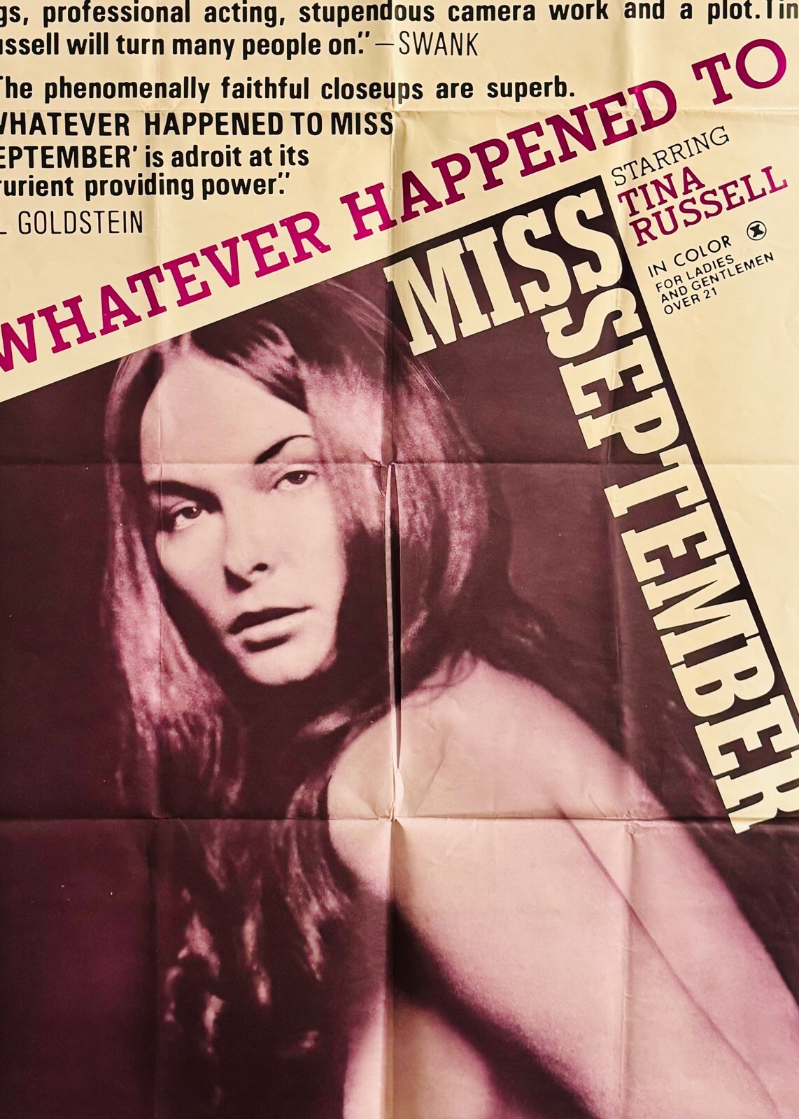 Whatever Happened to Miss September? (1973) 1SH Movie Poster – Fine **Adult**