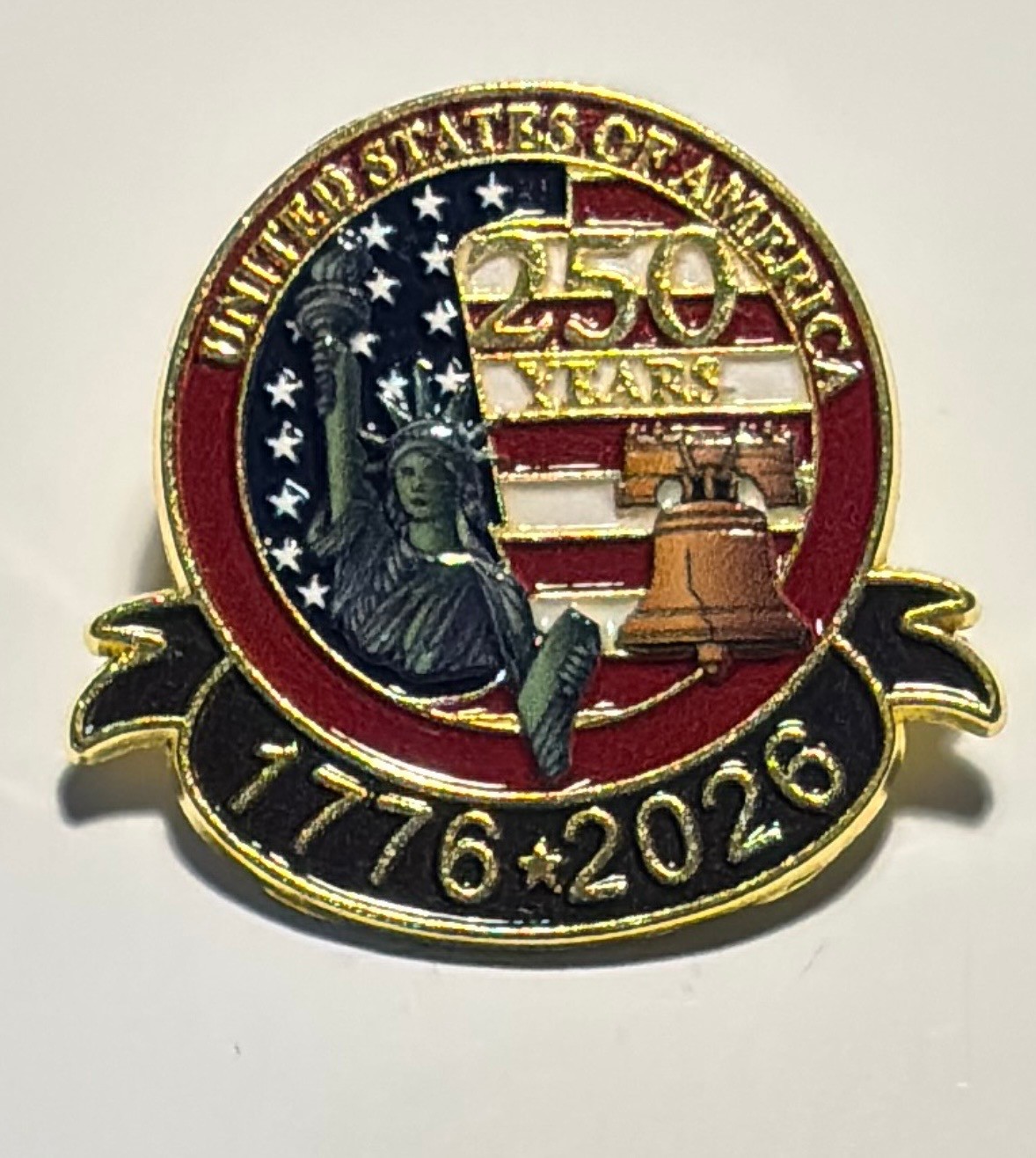 UNITED STATES OF AMERICA 250TH ANNIVERSARY HAT/Lapel Pin 1776-2026