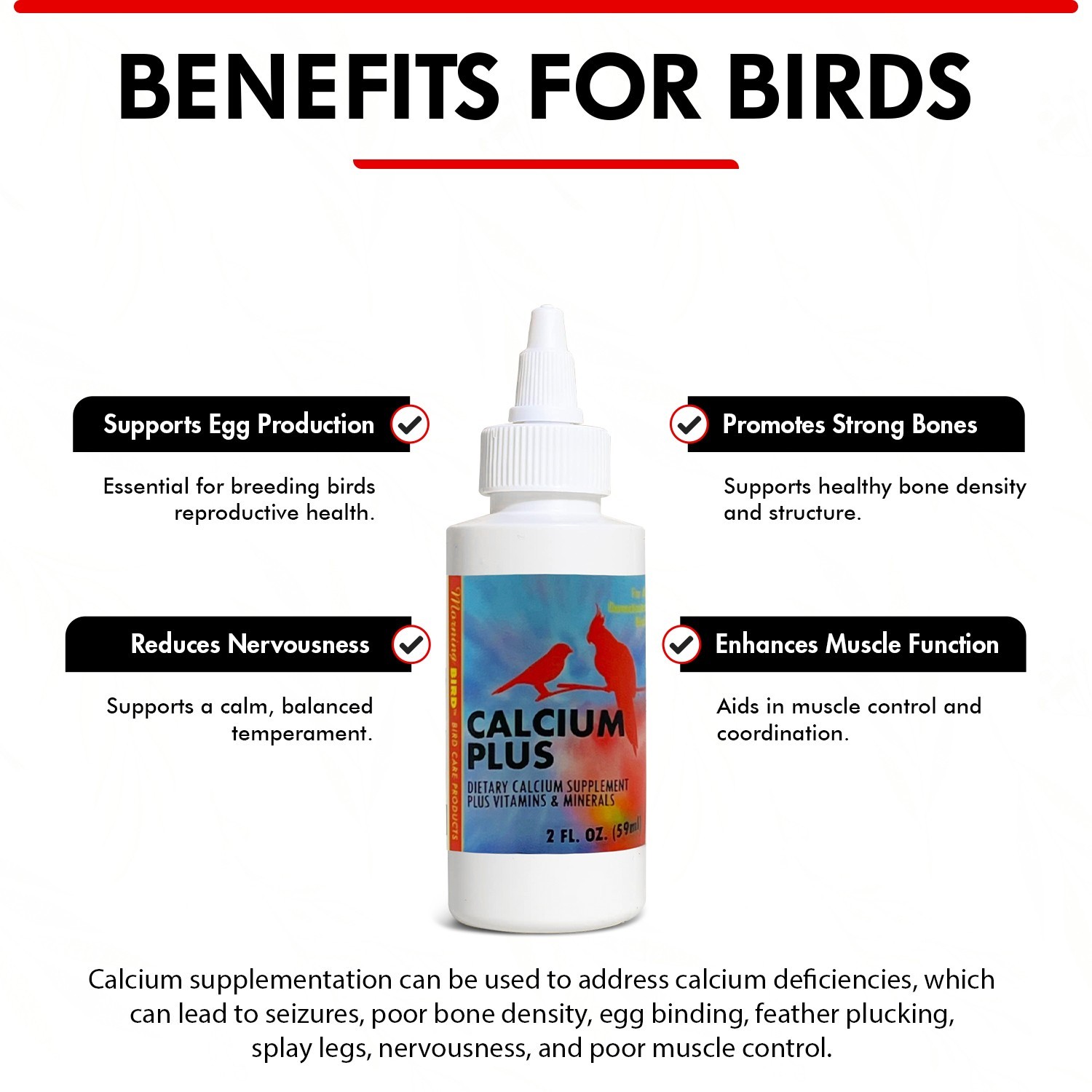 Morning Bird Calcium Plus Liquid Supplement for Birds Plus Vitamins & Minerals