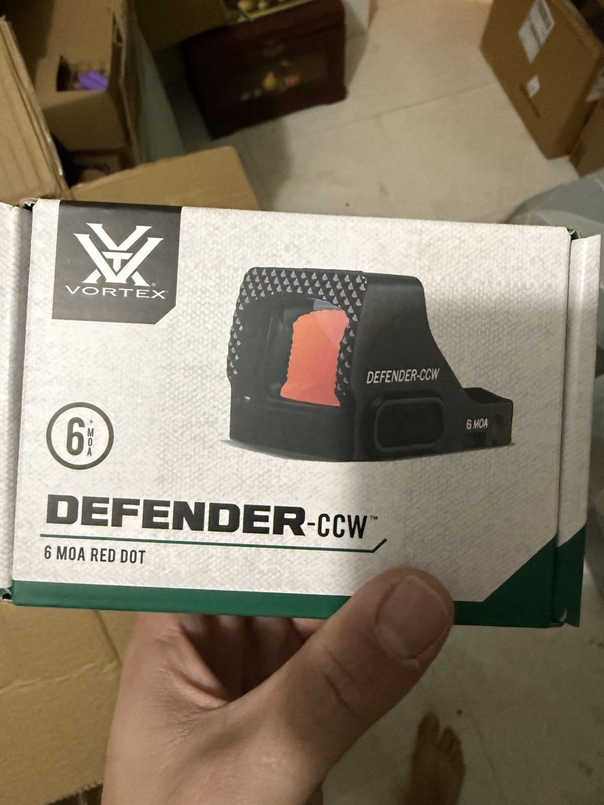 Vortex Defender-CCW 6 MOA Red Dot Sight DFCCW-MRD6