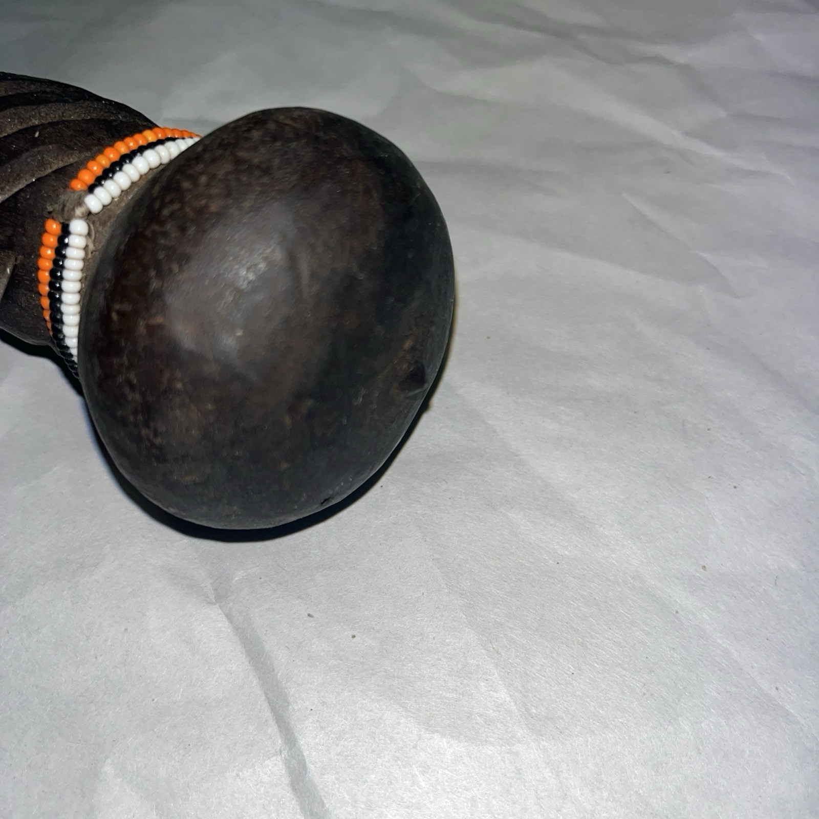 Vintage African Traditional Tribal Beaded Handmade Talking Stick