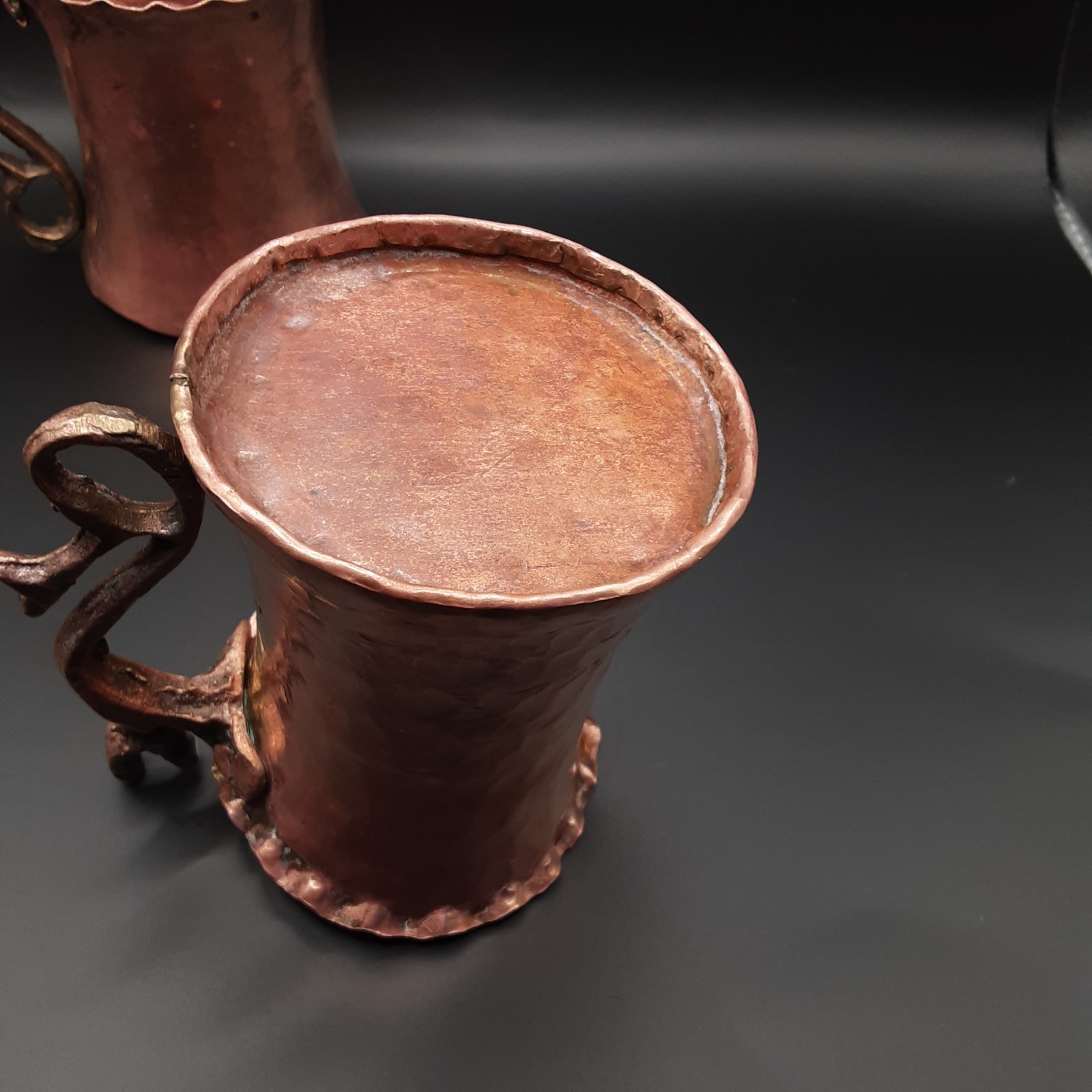 Copper Beer Mugs Handcrafted Moscow Mule Cups Set of 2