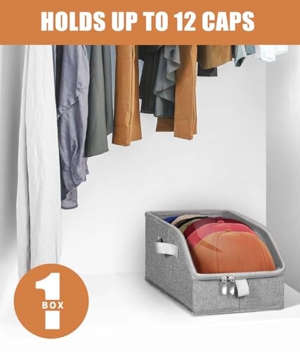Hat Organizer for Baseball Caps, Hat Storage Holder Container for Closet 1