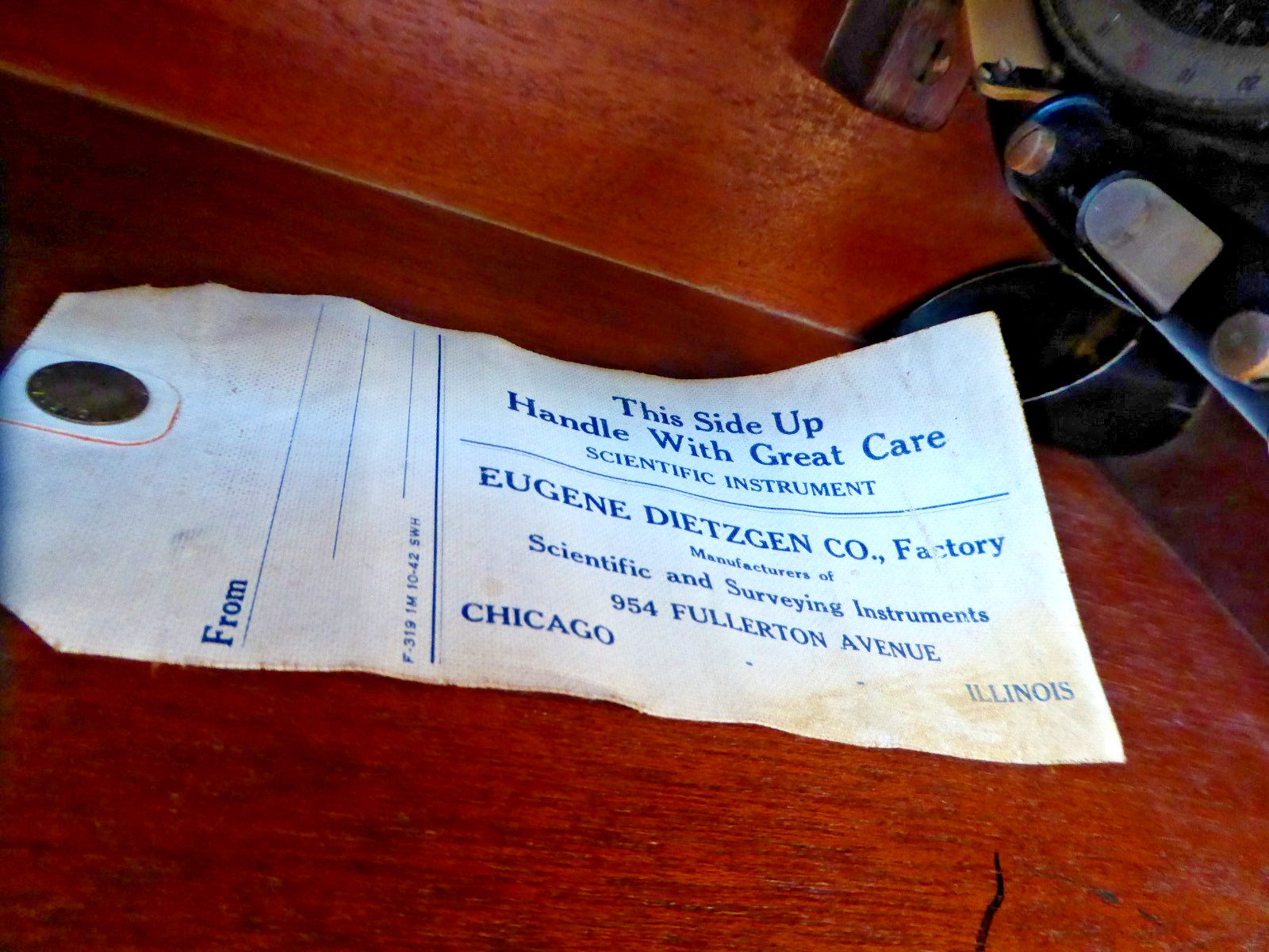 RARE WWII 2 Government Issue Dietzgen Military Engineers Corps Surveyors Transit