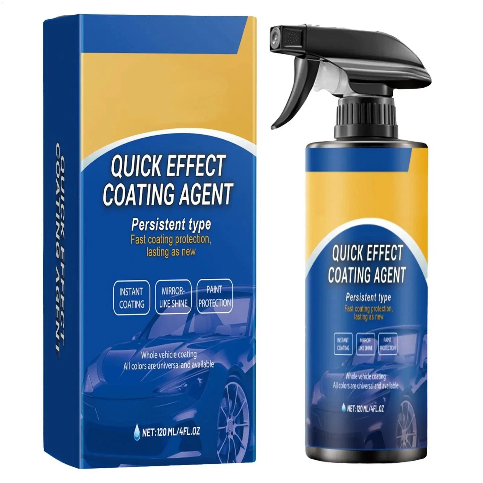 Car Coating Spray,Quick Effect Coating Agent,Car Scratch Wax Polish Spray Liquid