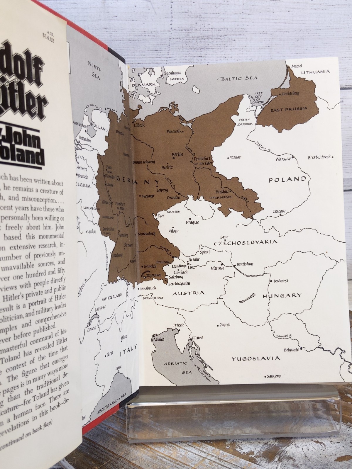 Adolf Hitler By John Toland 1976 HCDJ True First Edition Single-volume edition