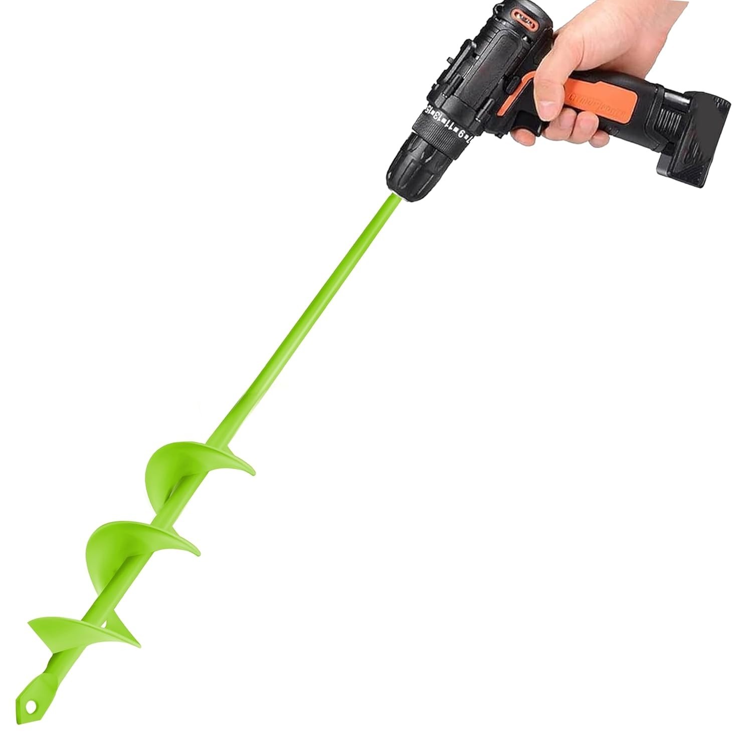 Auger Drill Bit for Planting 1.6x16.5inch Extended Length Garden Auger Spiral...