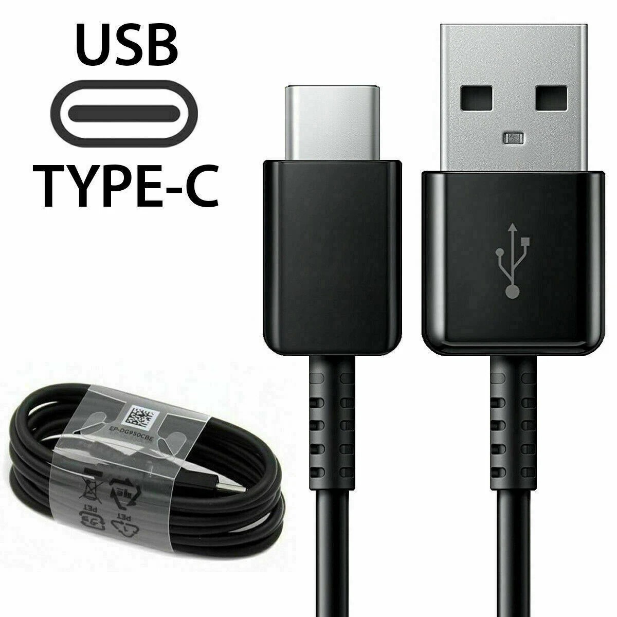 Samsung 3-Pack USB Type C Fast Charging Cable 4ft Samsung Galaxy + more