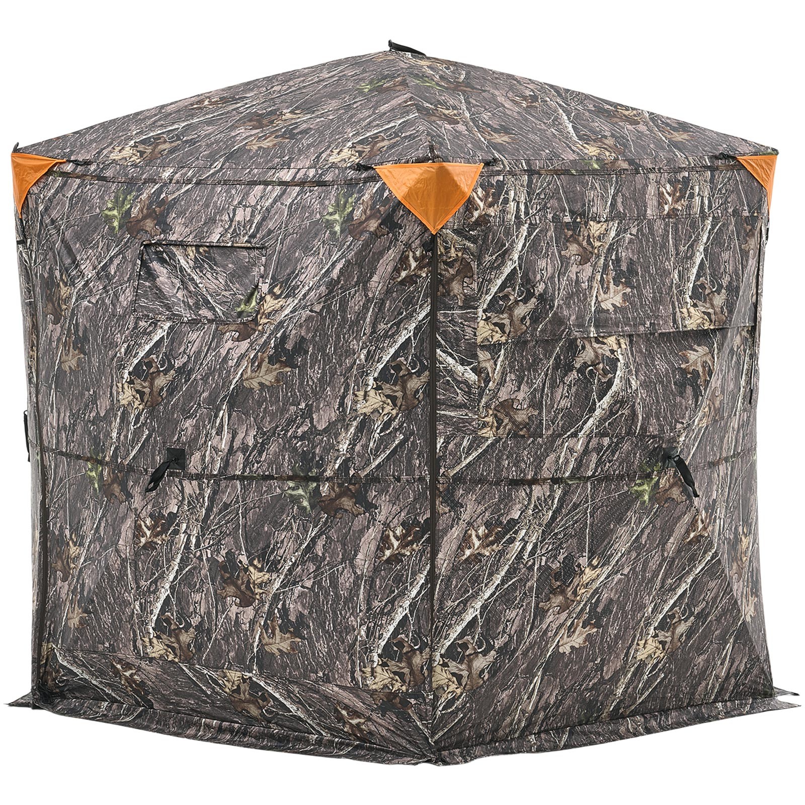 VEVOR Portable Hunting Blind See Through Ground Deer Blinds 6-7 Person Carrying
