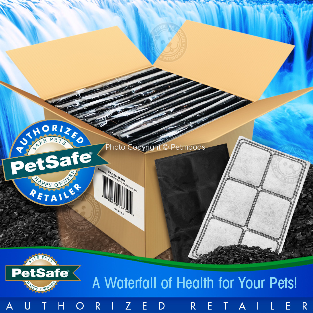 PetSafe Drinkwell Charcoal Filters Platinum Mini Zen Pet Fountains 12-Pack