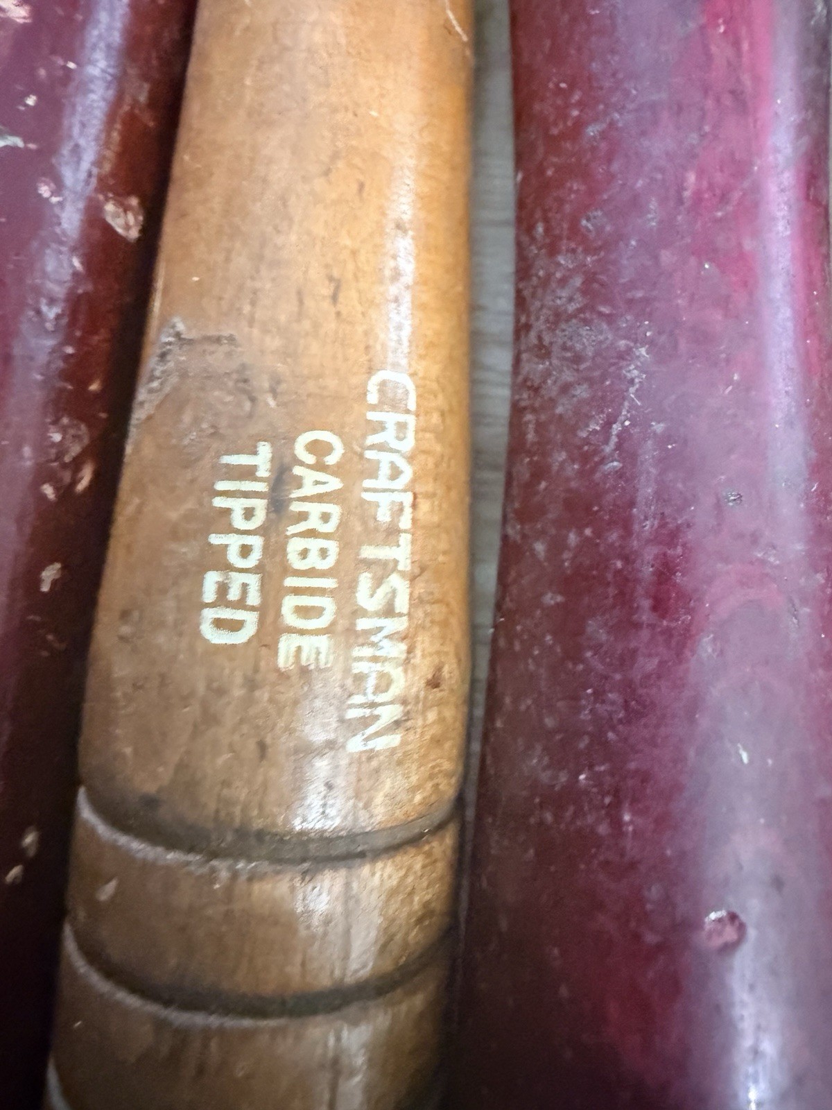 Vintage Craftsman 5pc Carbide Tipped Carving Chisels Set