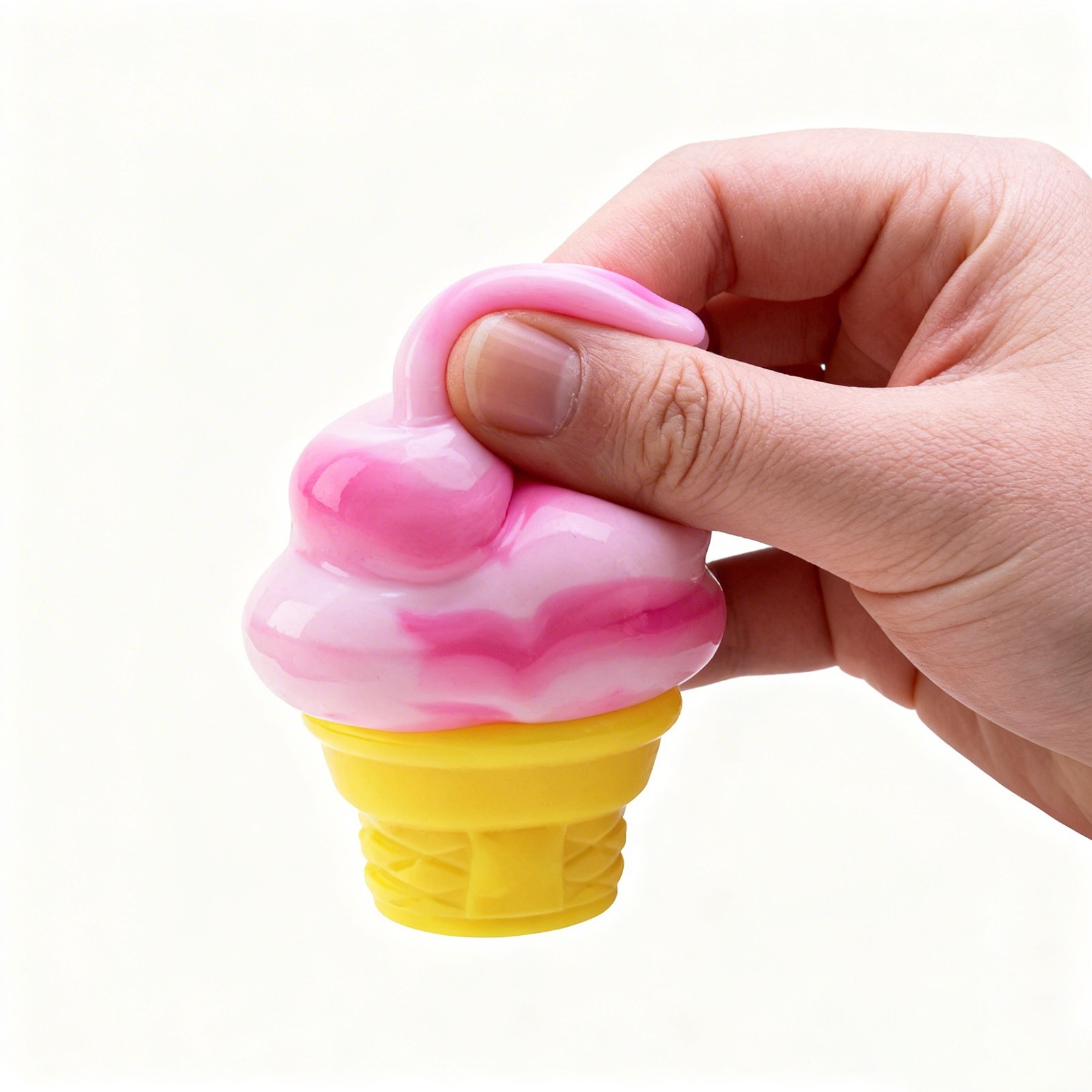 NeeDoh Nice Cream Cone Ice Cream Swirl Squishy Stress Ball Toy
