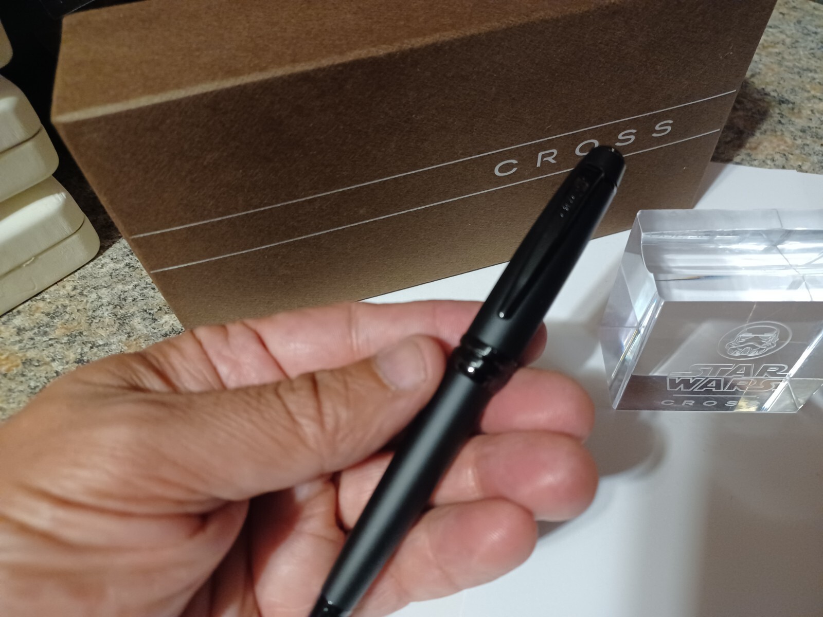 CROSS BAILEY CARBON MATTE BLACK AND GUNMETAL BALLPOINT PEN BRAND NEW DAD GIFT