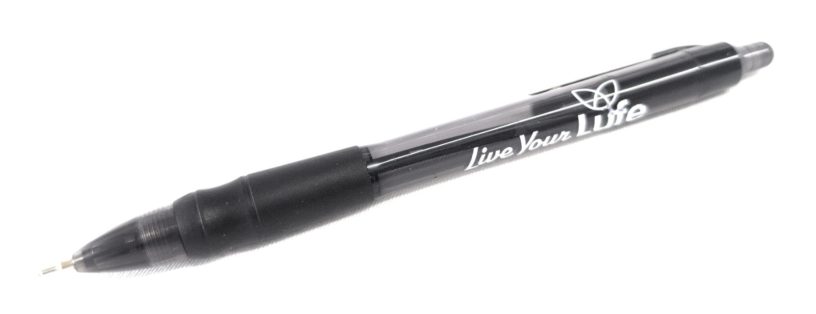 30ct Lot Misprint Click Pens MAXGLIDE Hub Pen: BLACK Barrel Thick Rubber Grip