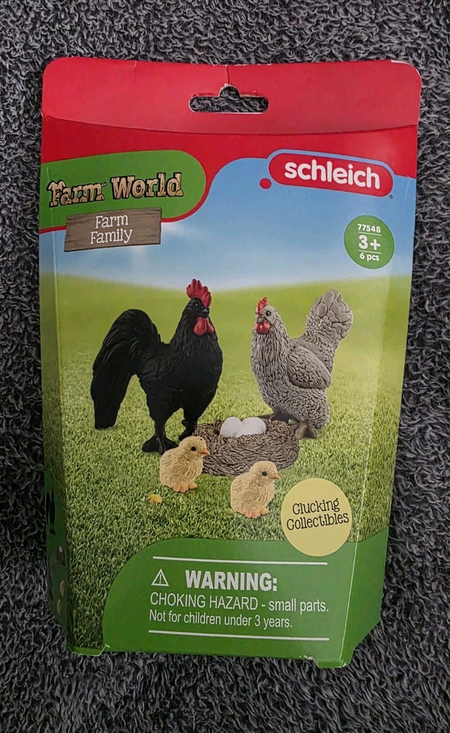 SCHLEICH 77548 FARM WORLD TOY SET NEW CHICKEN CHICKS EGGS ROOSTER ANIMALS