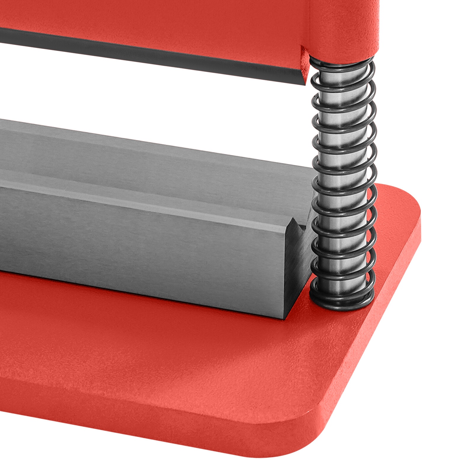 Red 12" Press Brake Attachment for 12-20 Ton Hydraulic Press, Durable Design