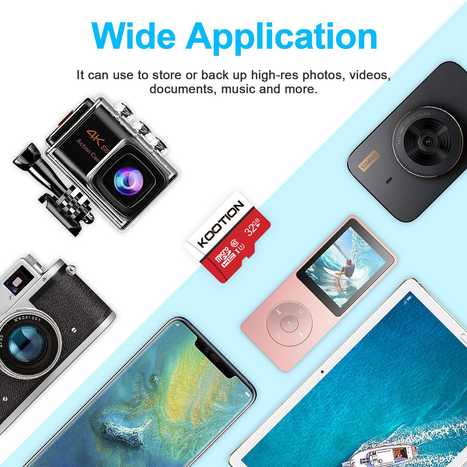 1-100PAck 16GB 32GB 64GB 128GB Ultra Micro SD Class 10 TF Cards Memory Card LOT