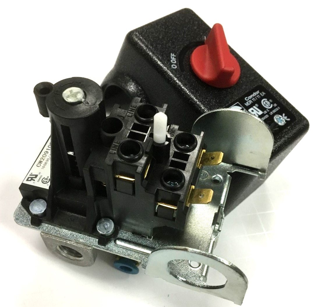 CW207579AV CAMPBELL HAUSFELD PRESSURE SWITCH 100-125 PSI 4 PORT 26 AMPS 120/240V