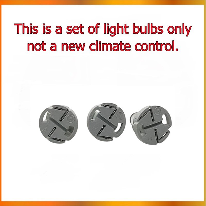 2006-2010 Hummer H3 Climate Control Replacement Light Bulbs