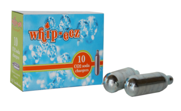 40 WHIP-EEZ CO2 SODA CHARGERS/CARTRIDGES - MAKE SELTZER