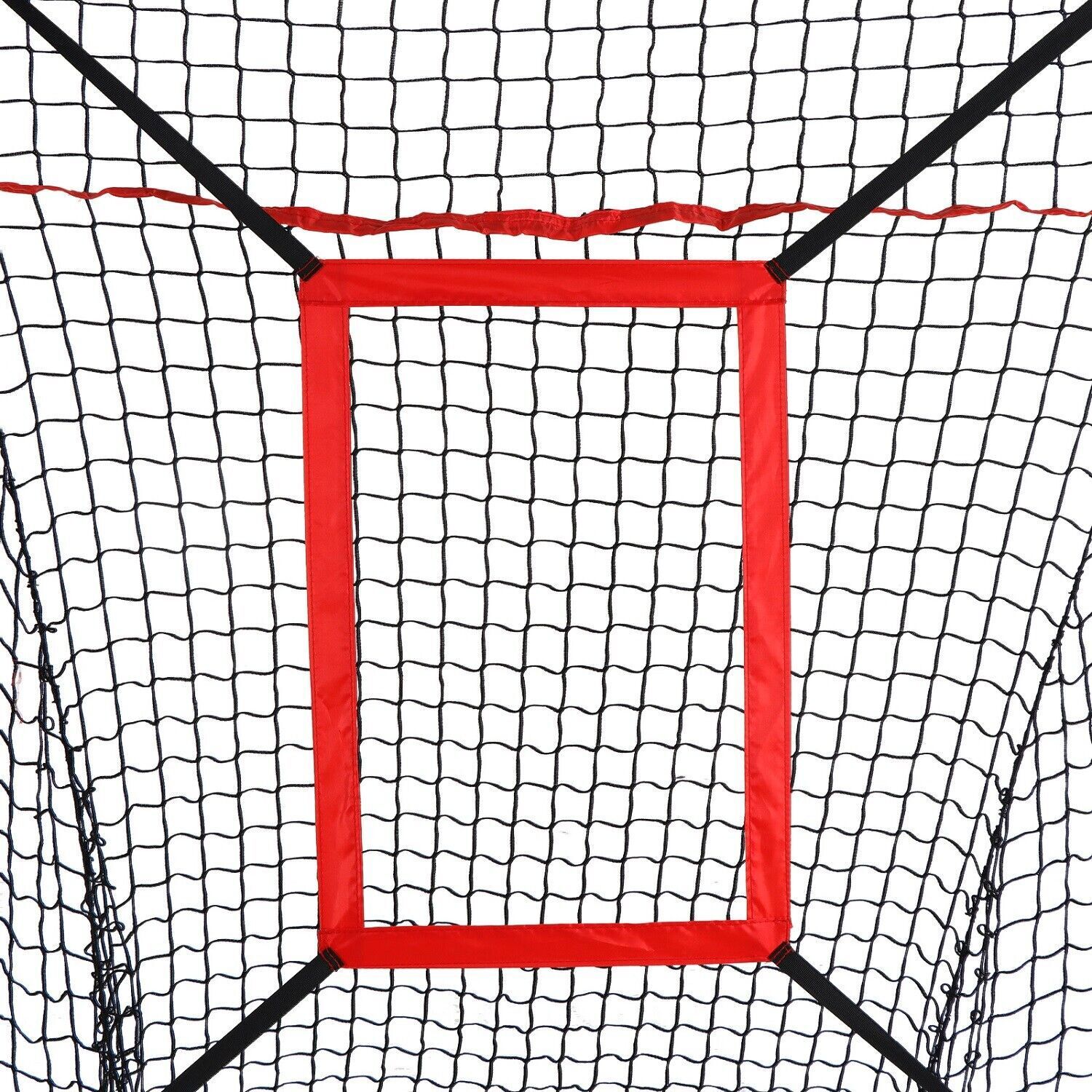 Portable 7x7’ Baseball Softball Practice HittingTraining Net w/ Strike Zone &Bag