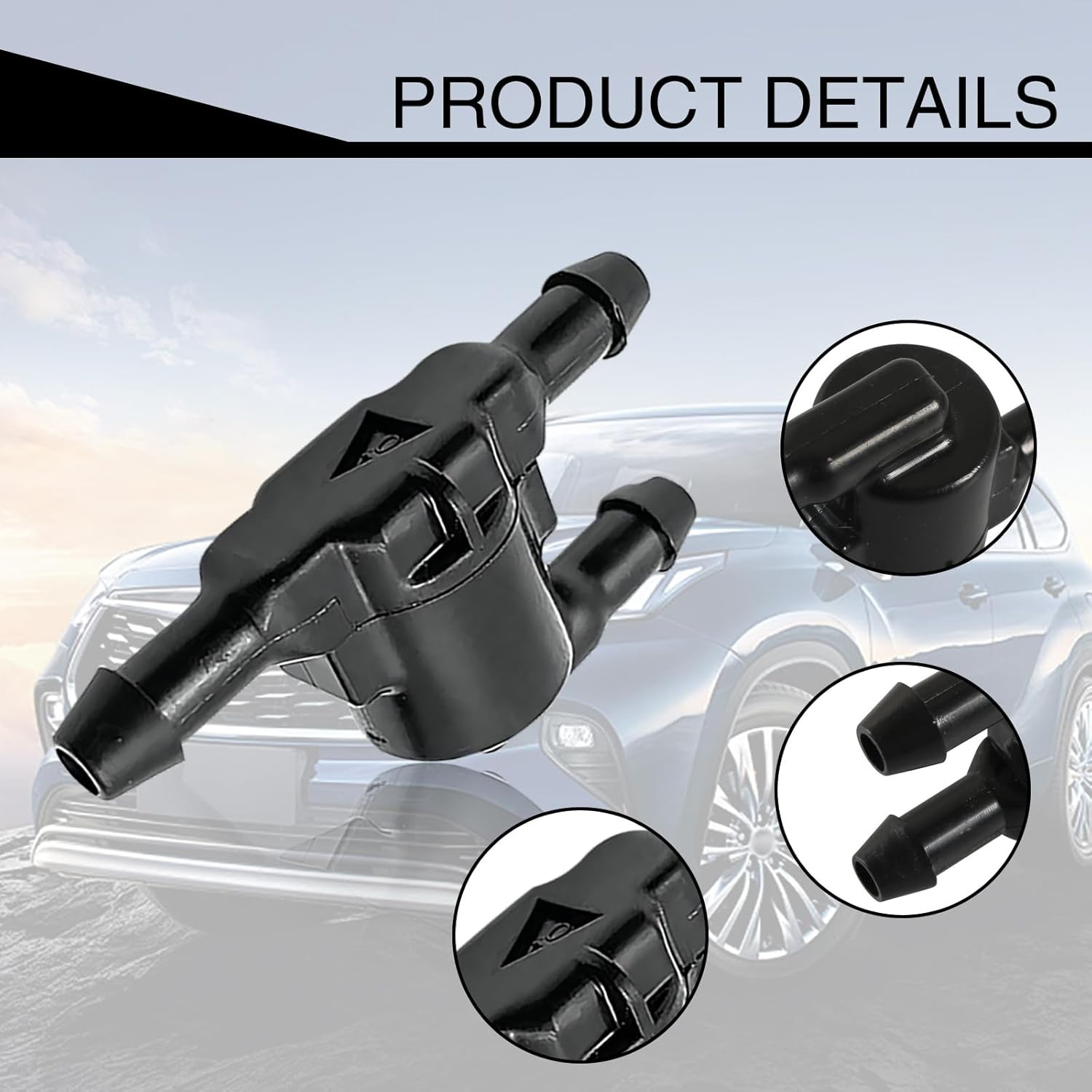 2Pcs Car Windshield Wiper Washer Check Valve For Toyota Lexus 8532128020 NEW