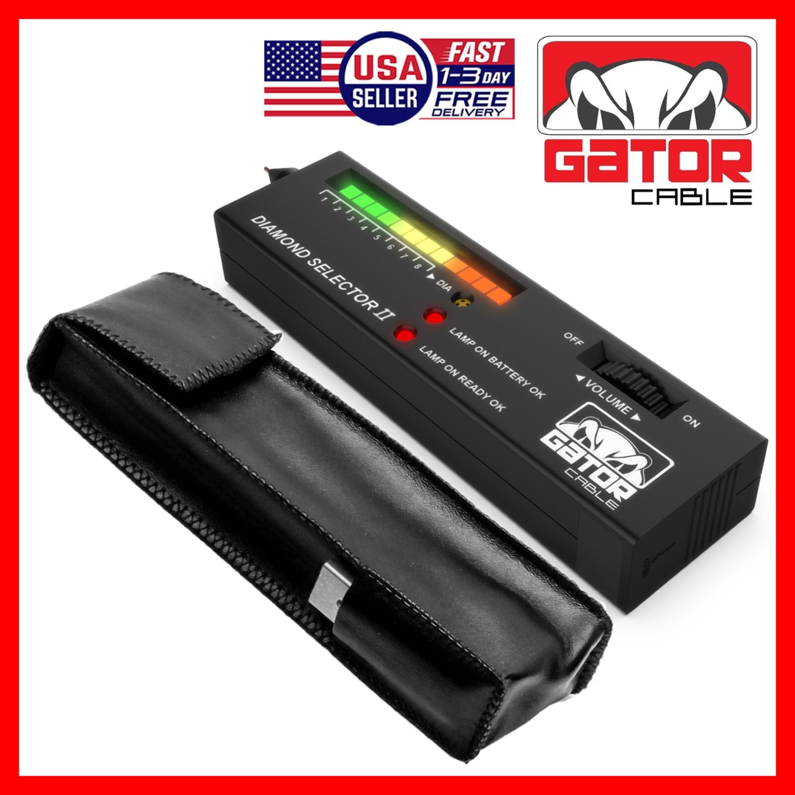 Diamond Gemstone Tester Selector Illuminated Jewelry Testing Tool Pen Portable