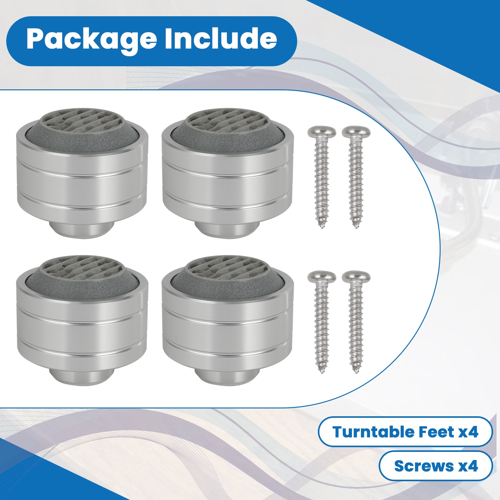 For Pioneer Turntable Feet Replacement PL-518 PL-540 PL-560 PL-512 PL-514 PL-516
