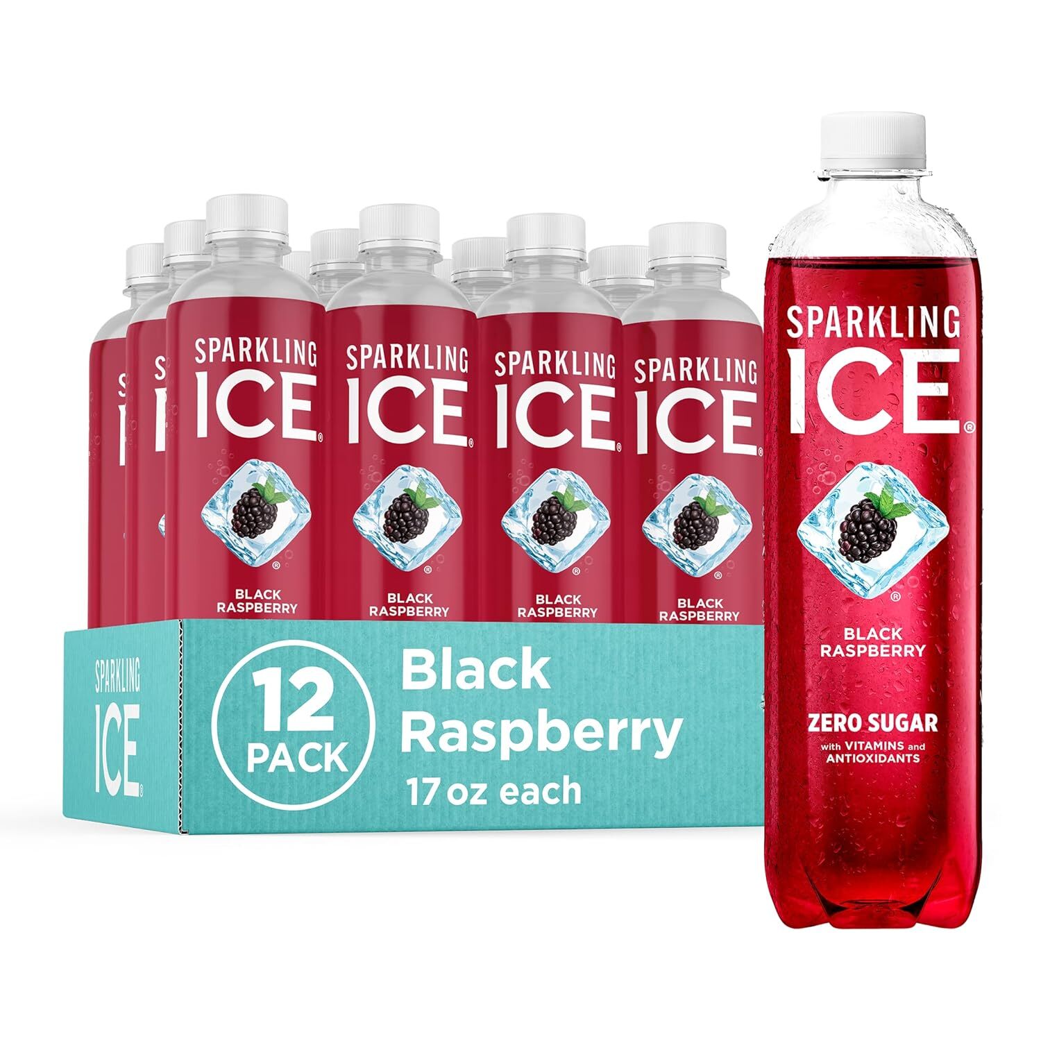 Sparkling Ice, Sparkling Water, Zero Sugar, 17 fl oz, 12 Pack, Select Flavor.