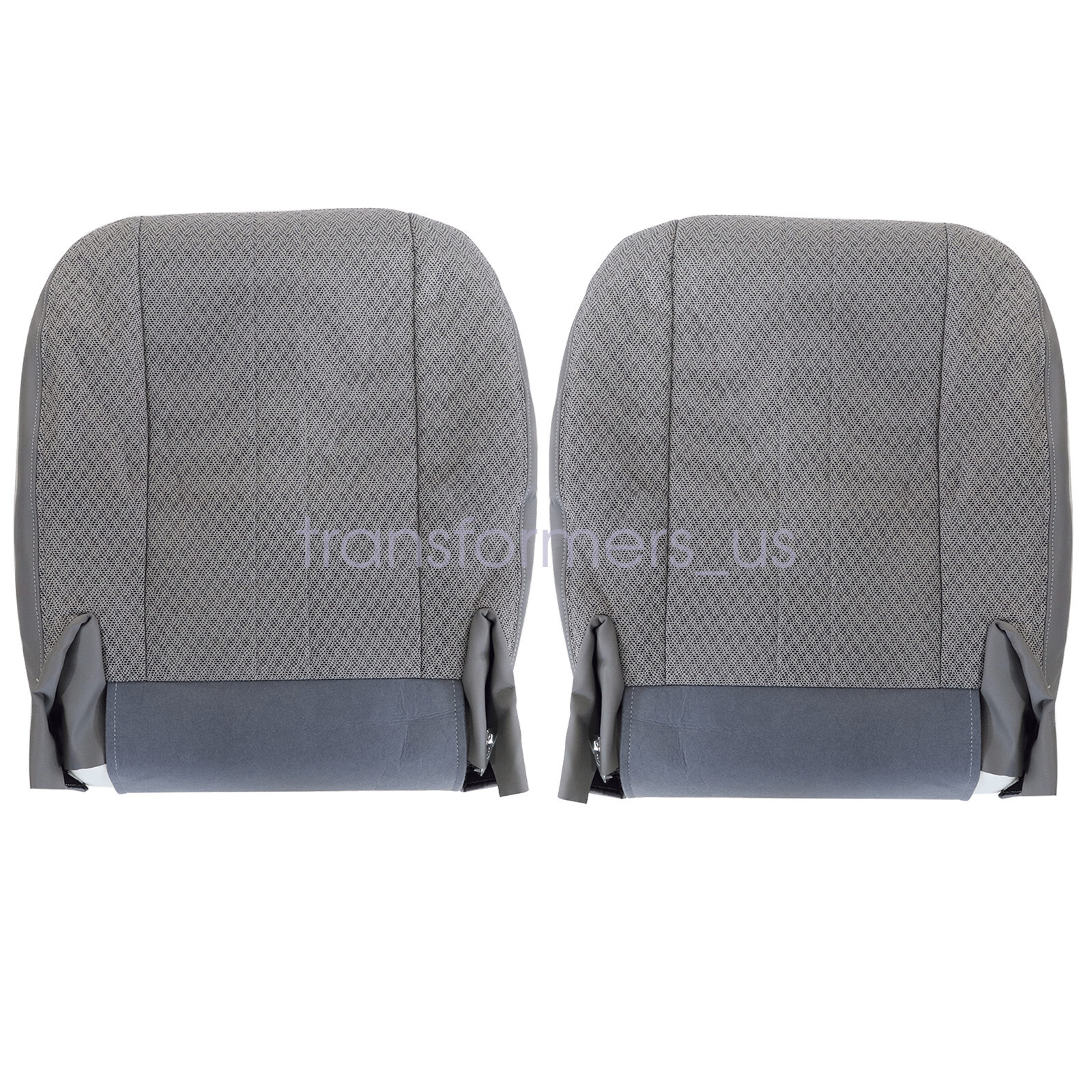 For 2003-2014 Chevy Express Driver & Passenger Cloth Seat Cover & Foam Cushion