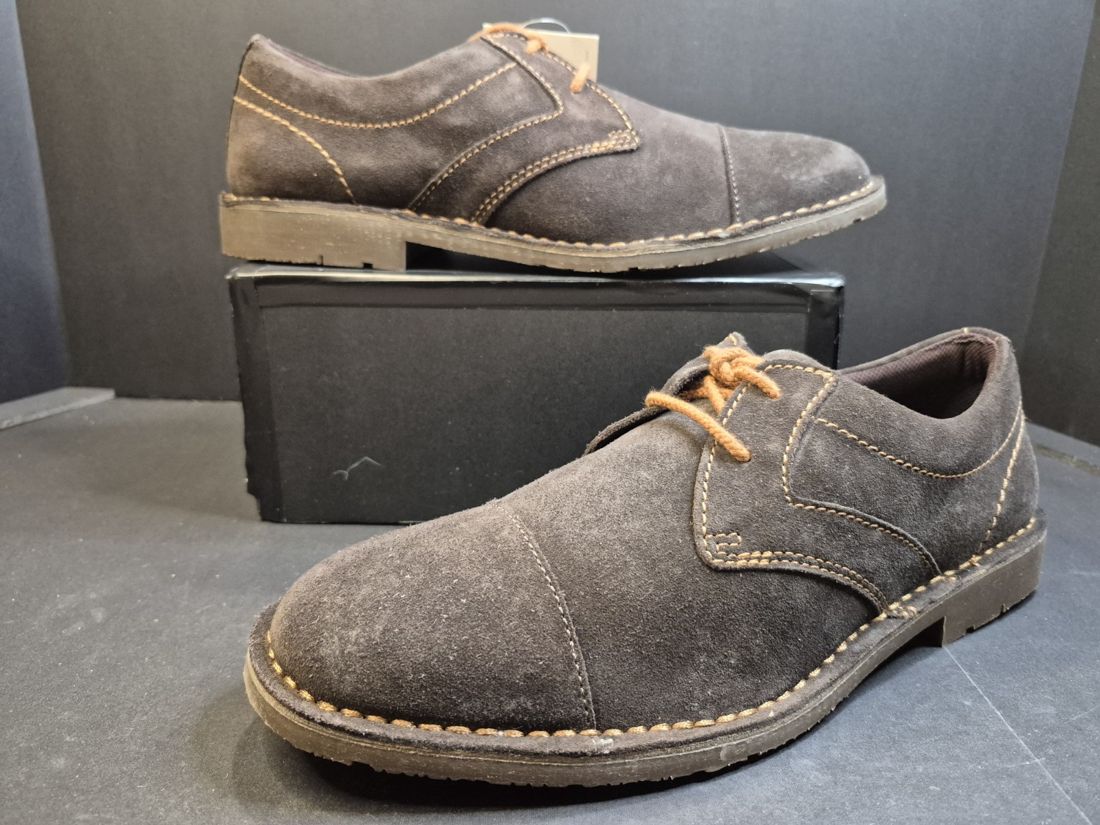 ROCKPORT ADIPRENE BY ADIDAS URBANEDGE CAP TOE BROWN SUEDE 10M V78320 NIB!