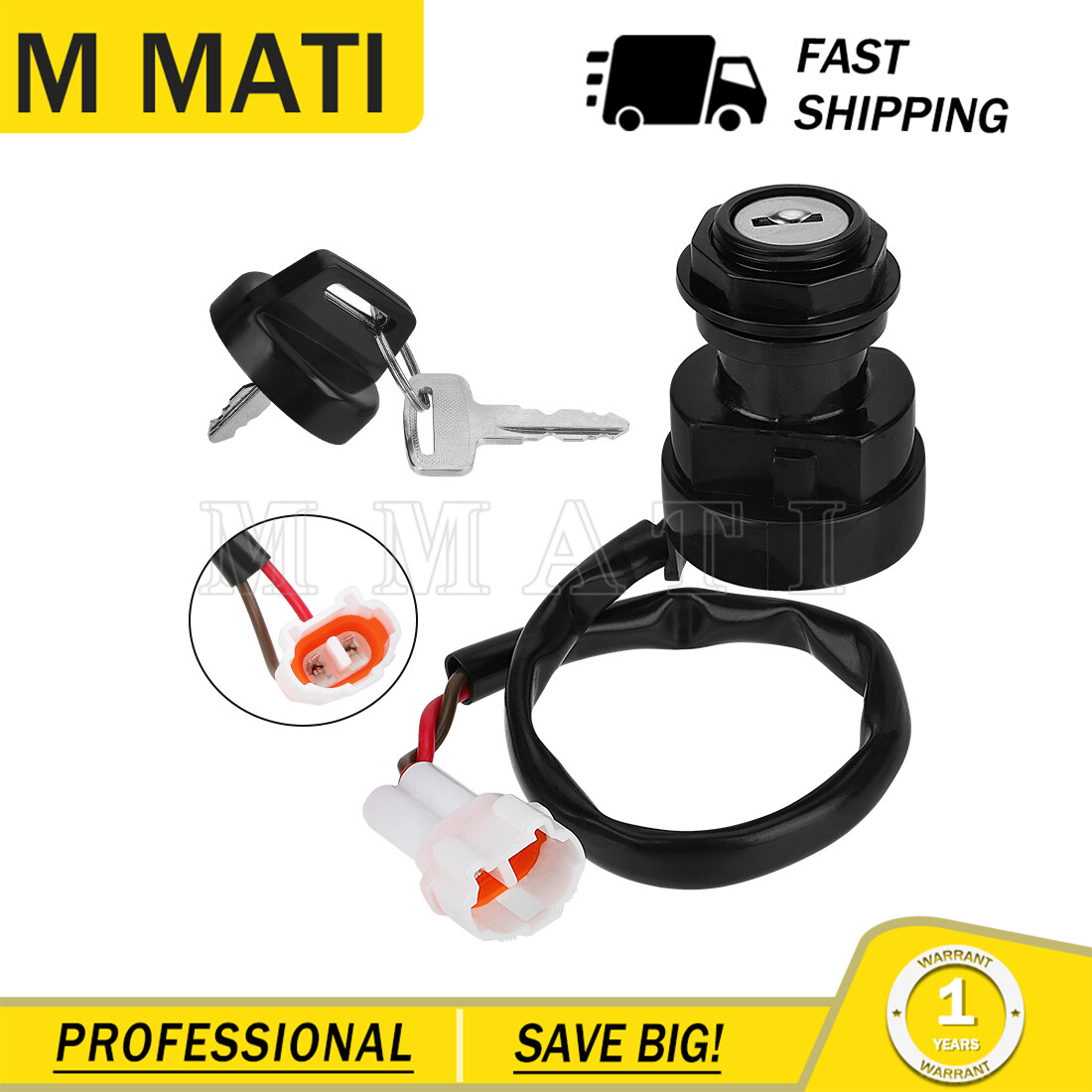 5LP-82510-00-00 Ignition Key Switch for Yamaha Bruin 350 YFM350 2004 2005 2006