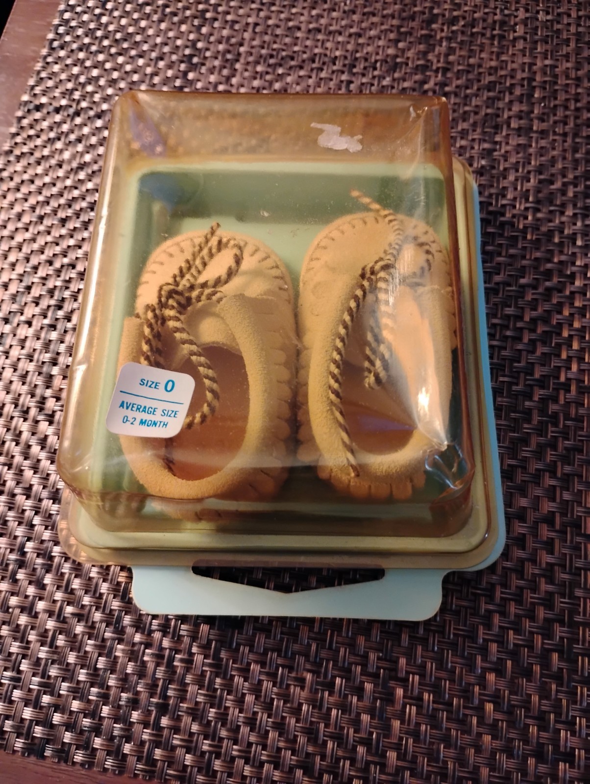 New Baby Toddler Moccasins Suede Soft Fringed Leather CUTE 0-2 Month