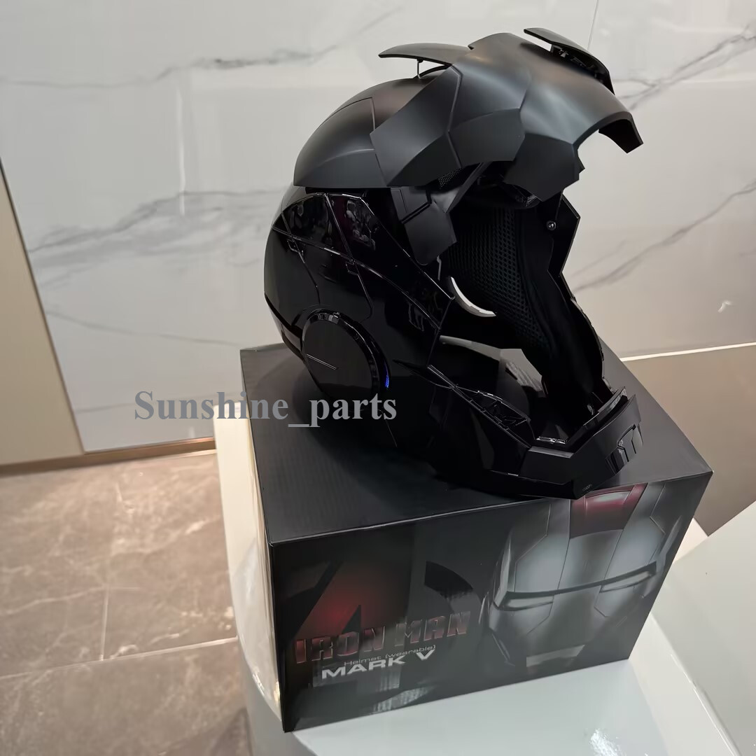 2025 Autoking Iron Man Black MK5 Helmet Electronic Wearable Voice-control Mask