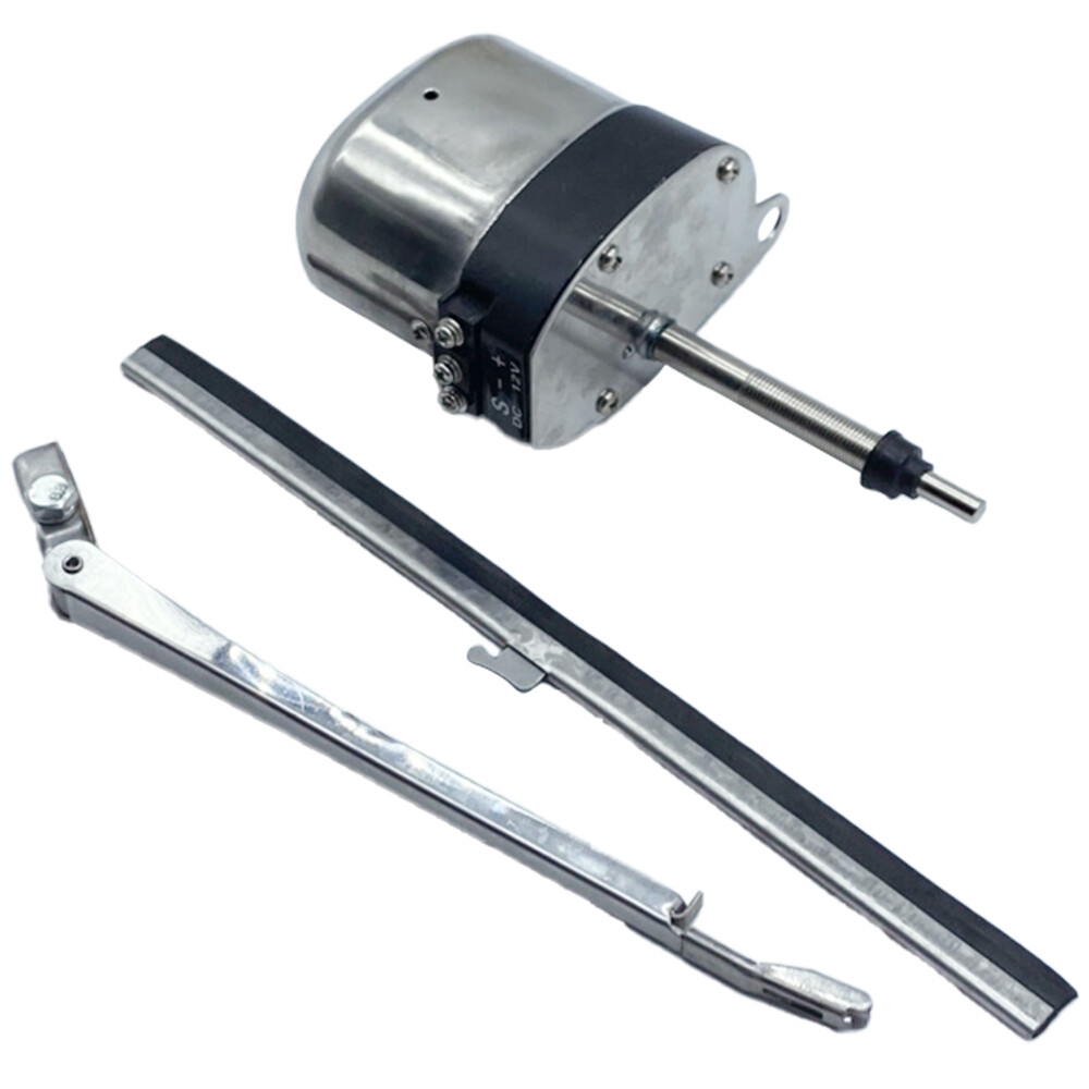 Pair of Stainless Windshield Wiper Motor Hot Street Rod for Jeep Boat Chevy Ford