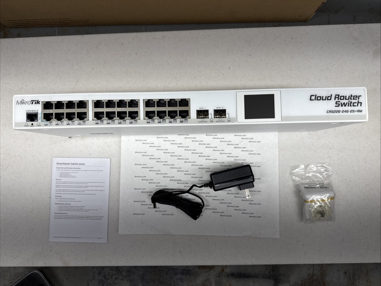 MikroTik CRS226-24G-2S+RM 24-Port Cloud Router Switch, White - NEW IN BOX