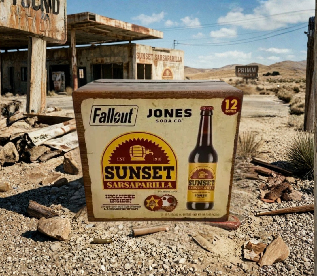 Fallout Sunset Sarsaparilla Jones Soda 12-Pack Vault-Tec Limited Edition NEW BOX