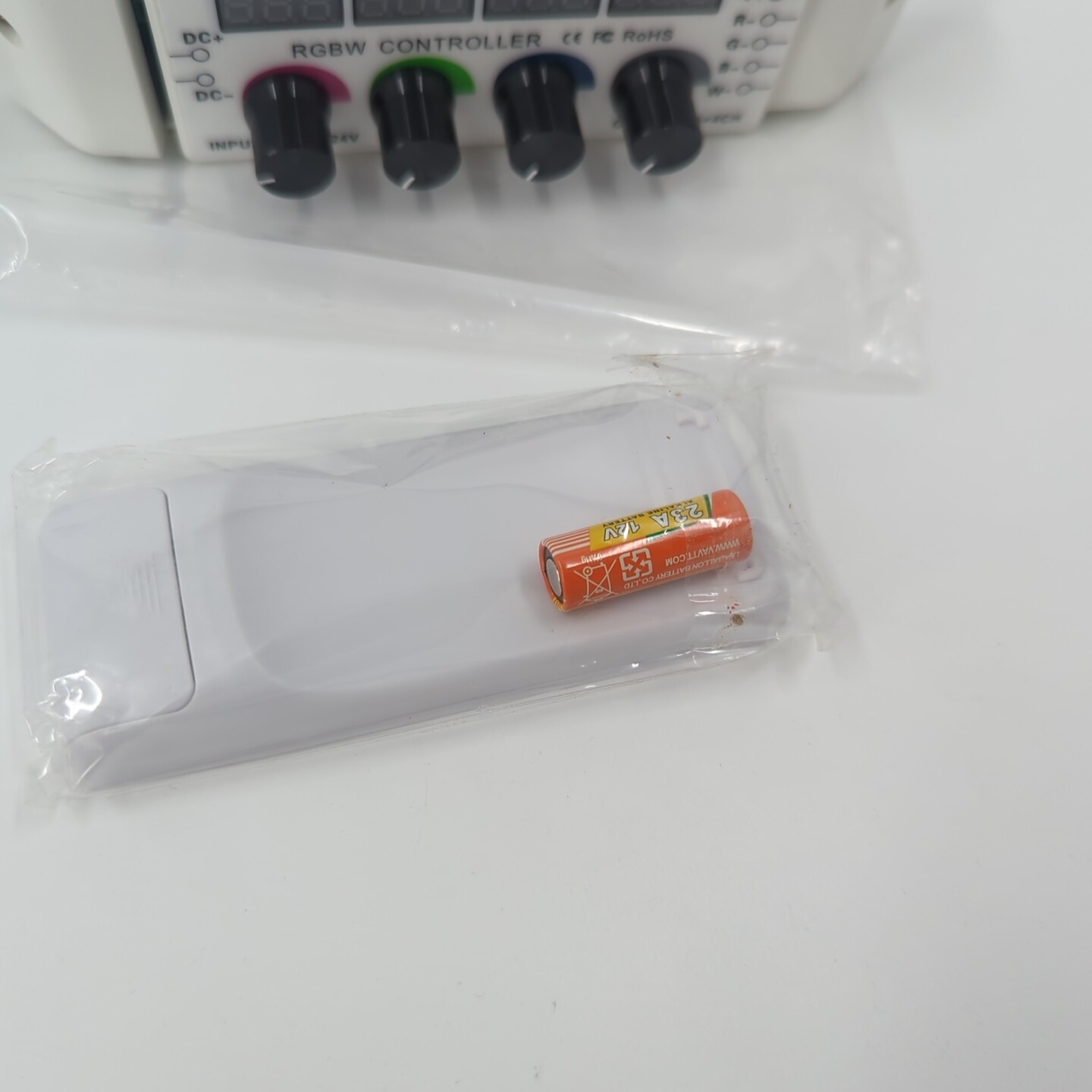 LED Light RGB RGBW Controller 4x Rotary Knobs with RF Remote 4 channel